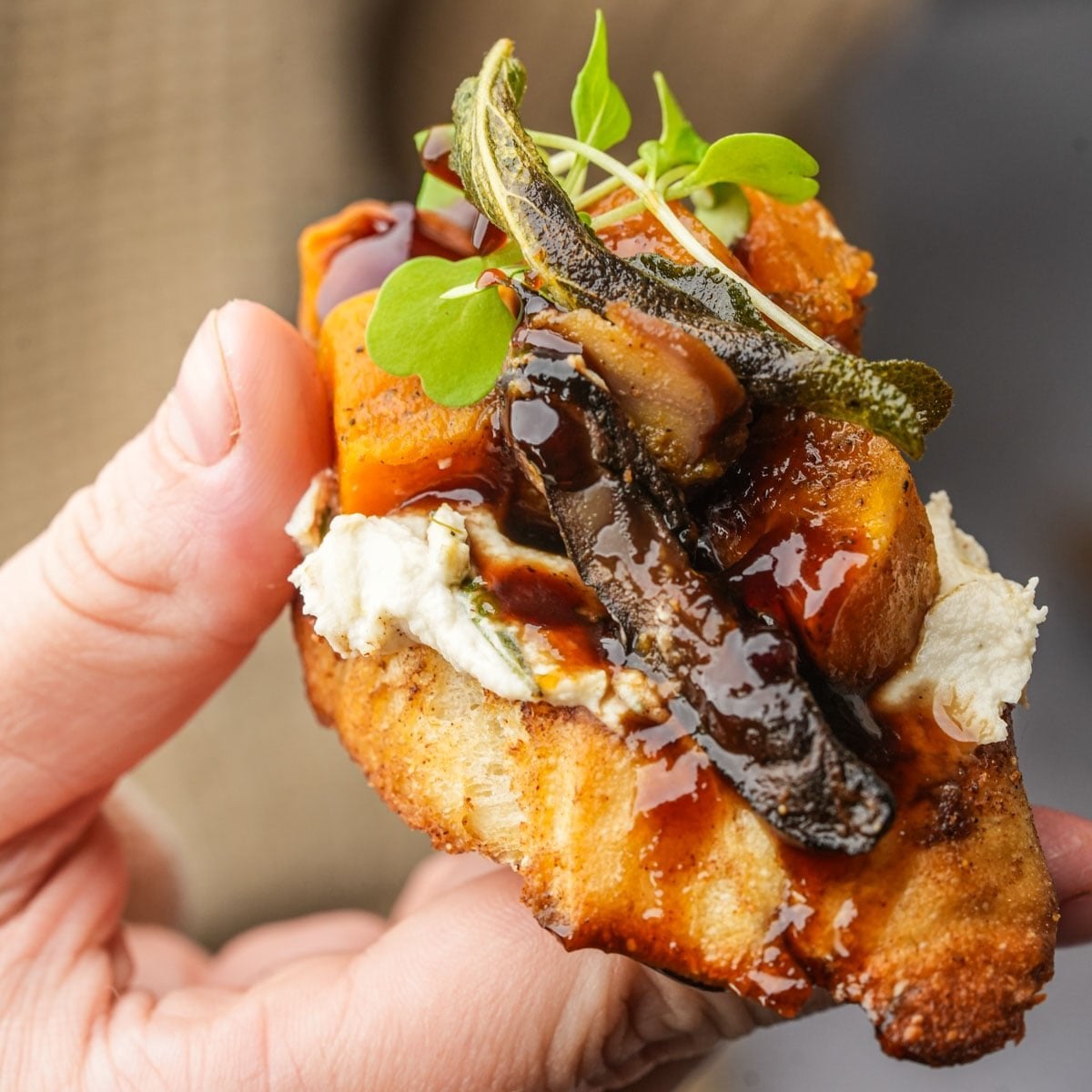 Butternut Squash Crostini