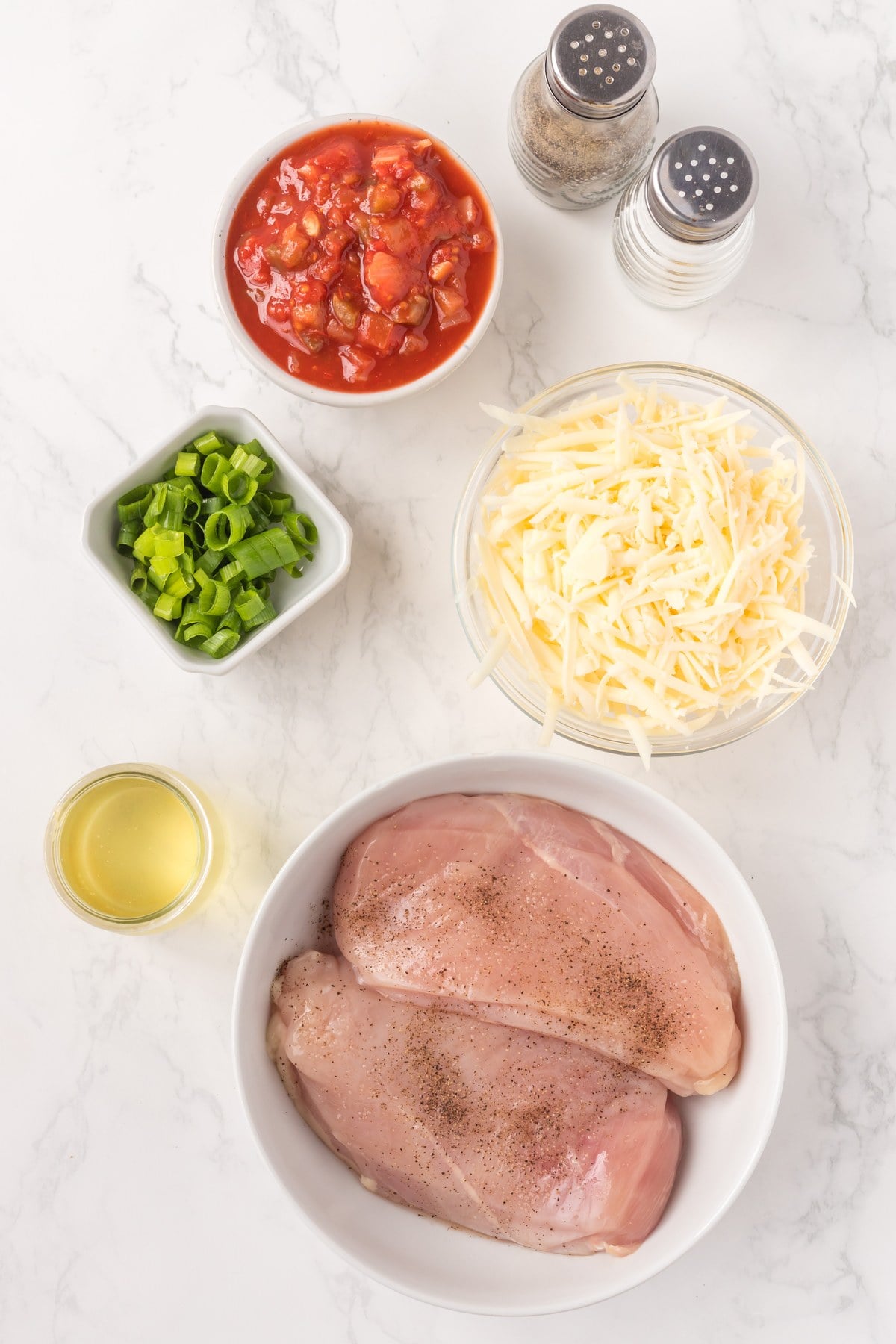 ingredients for crockpot salsa chicken