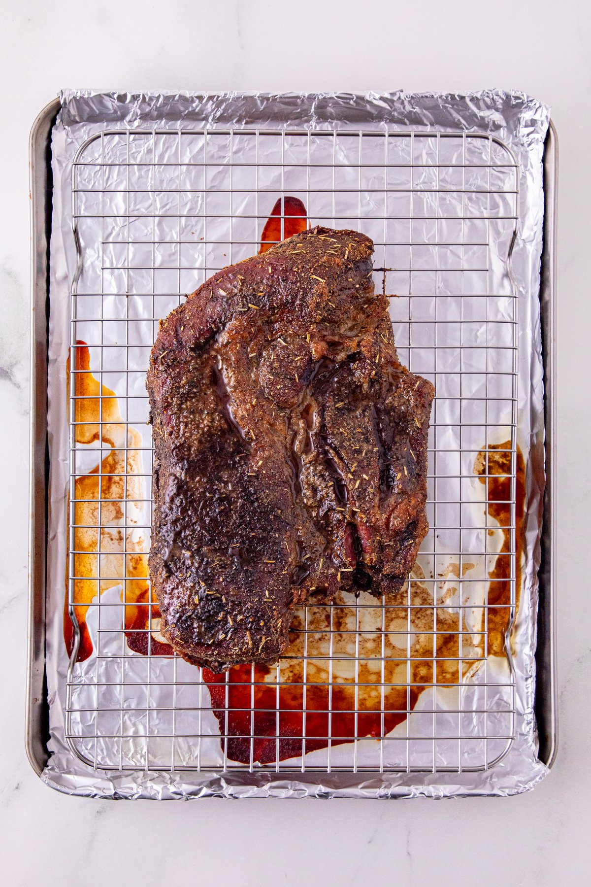 chuck roast after baking low and slow at 225 degrees