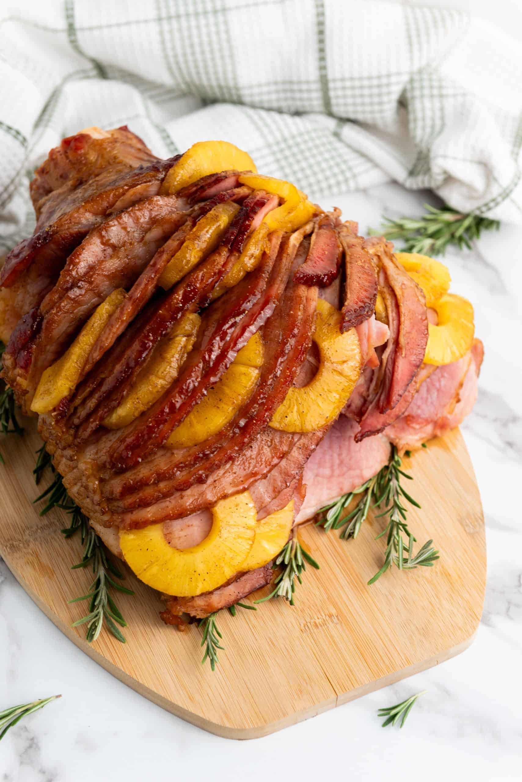 Brown Sugar Glazed Pineapple Ham