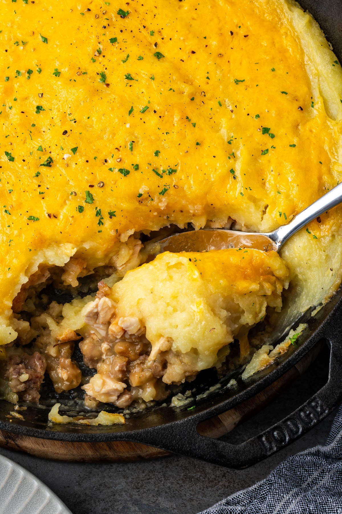 Leftover Turkey Shepherd's Pie