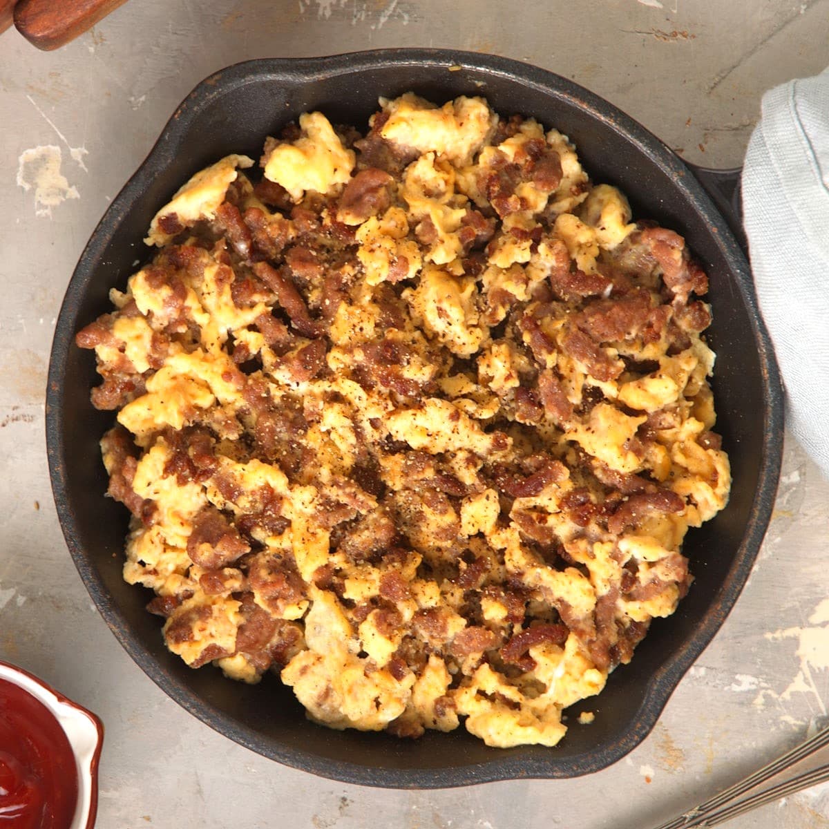 Hamburger Scrambled Eggs